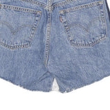 LEVI'S Womens Shorts Blue XS W26 Denim Cotton Casual Cut-Off