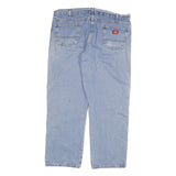 DICKIES Mens Light Blue Regular Fit Straight Denim Jeans W40 L29 Classic Cotton