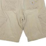 CARHARTT Mens Shorts Beige Cargo Plain L W36 Workwear Durable Cotton Blend
