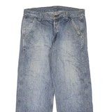 CARHARTT Mens Jeans Blue Regular Straight Denim Light W36 L30 Workwear