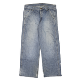 CARHARTT Mens Jeans Blue Regular Straight Denim Light W36 L30 Workwear