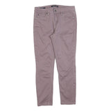CALVIN KLEIN JEANS Womens Cotton Blend Mauve Slim Skinny Trousers W28 L25
