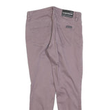 CALVIN KLEIN JEANS Womens Cotton Blend Mauve Slim Skinny Trousers W28 L25