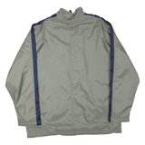 NIKE Mens Grey & Navy Lightweight Zip Jacket XL Polyester Blend Plain Casual