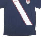 NIKE Mens Navy & White USA Graphic T-Shirt L Short Sleeve Crew Neck Sportswear