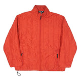 POLO RALPH LAUREN Mens Red Polyester Blend Quilted Jacket XL Zip Up Casual