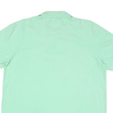 CHAPS Mens Green L Polo Shirt Cotton Blend Short Sleeve Embroidered Logo