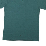 KNIGHTSBRIDGE Mens Green Short Sleeve Chevron Polo Shirt M Cotton Blend Casual