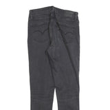 LEVI'S 721 Womens Jeans Black Slim Skinny Denim Medium W29 L30 Stretch