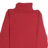 CALVIN KLEIN Mens Red 1/4 Zip Sweatshirt S Cotton Pullover Casual Outerwear
