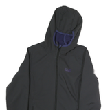 JACK WOLFSKIN Womens Black Outdoor Jacket S Polyester Zip Hooded Plain