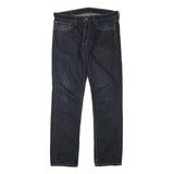 LEVI'S 511 Mens Slim Dark Blue Denim W34 L32 Zip Cotton Blend Jeans