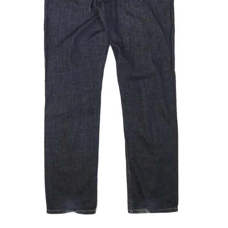 LEVI'S 511 Mens Slim Dark Blue Denim W34 L32 Zip Cotton Blend Jeans