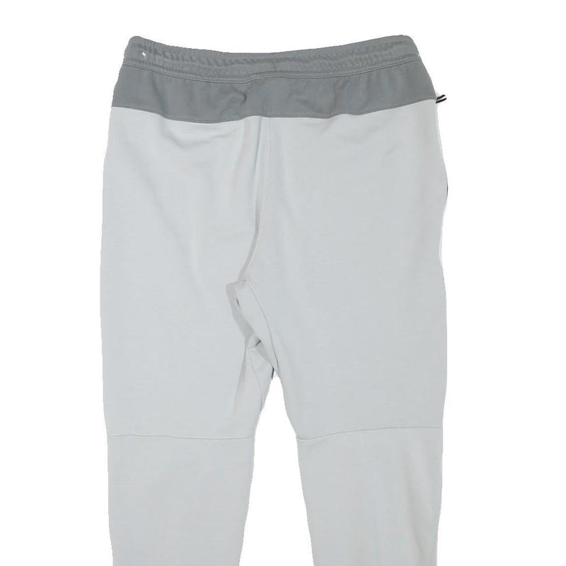 NIKE Mens Joggers Grey & White Slim Tapered M W31 L27 Cotton Blend Casual Wear