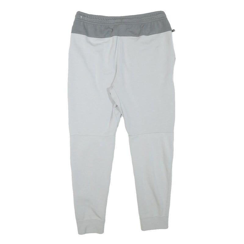 NIKE Mens Joggers Grey & White Slim Tapered M W31 L27 Cotton Blend Casual Wear