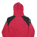 TRUE RELIGION Womens Red & Black Full Zip Hoodie XL Casual Cotton Blend