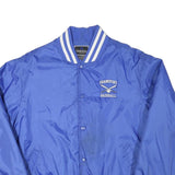 HOLLOWAY Mens Blue Baseball Button Jacket M Polyester Blend Varsity Sports