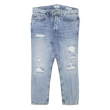 ONLY AND SONS Mens Slim Blue Denim Rinse W34 L25 Distressed Jeans