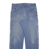 DICKIES Mens Regular Fit Blue Denim Jeans W34 L31 Workwear Straight Leg Zip
