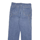 DICKIES Mens Regular Fit Blue Denim Jeans W34 L31 Workwear Straight Leg Zip