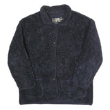 ANDY JOHNS Womens Navy Blue Flecked Button Wool Blend Jacket M Coat Classic