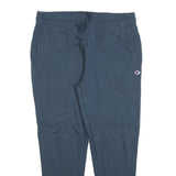 CHAMPION Mens Joggers Navy Blue XL W36 L28 Soft Cotton Blend Drawstring Waist
