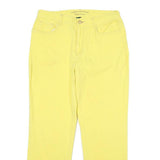 LAUREN RALPH LAUREN Womens Jeans Yellow Regular Straight Denim W32 L28 Button