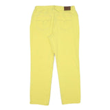 LAUREN RALPH LAUREN Womens Jeans Yellow Regular Straight Denim W32 L28 Button