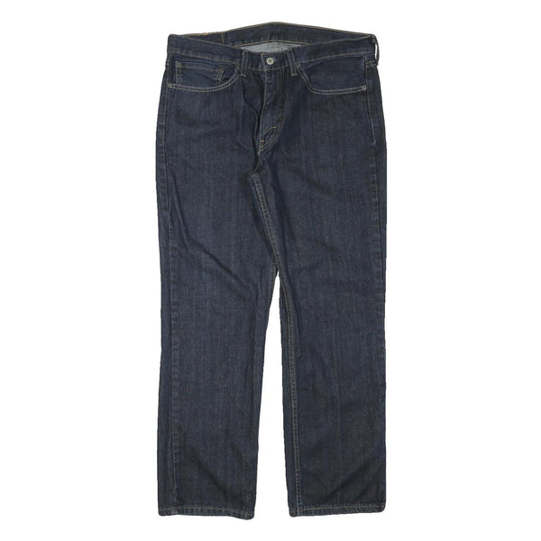 LEVI'S Mens Jeans Blue Regular Straight Denim Dark W33 L29 Zip Cotton Blend