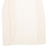 CHICOREE Womens Cream Open Front Plain Knit Pullover Jumper M Soft Casual