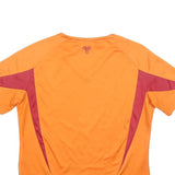 JACK WOLFSKIN Womens Orange & Burgundy Modern T-Shirt S Short Sleeve V-Neck