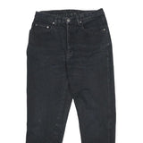 TEDDY'S Womens Classic Black Denim Jeans Cotton Zip W30 L28 Stylish Casual