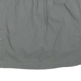 TE VERDE Womens Grey Cargo Mini Polyester Blend Skort Size M Adjustable Waist