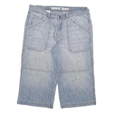 IDENTIC JEAN Mens Denim Blue Casual Shorts XL W34 Relaxed Fit Cotton Blend