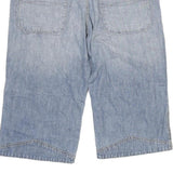 IDENTIC JEAN Mens Denim Blue Casual Shorts XL W34 Relaxed Fit Cotton Blend