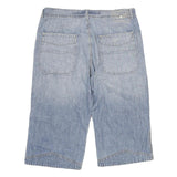 IDENTIC JEAN Mens Denim Blue Casual Shorts XL W34 Relaxed Fit Cotton Blend