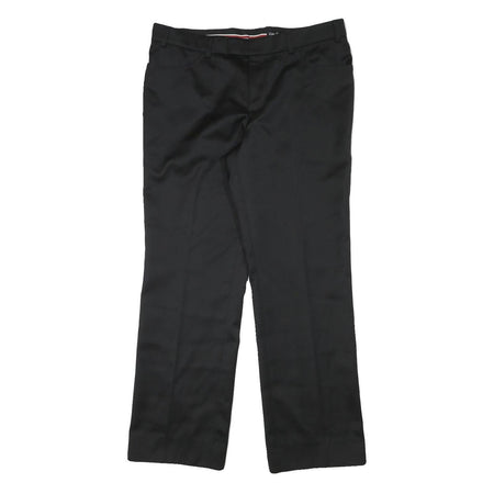 CELIA COTOURE Womens Wool Blend Black Regular Fit Straight Leg Trousers W35 L30