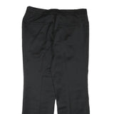 CELIA COTOURE Womens Wool Blend Black Regular Fit Straight Leg Trousers W35 L30