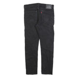 LEVI'S 510 Mens Black Regular Skinny Denim Raw W32 L29 Zip Cotton Blend Jeans