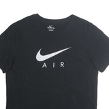 NIKE Mens Black Air Graphic T-Shirt M Short Sleeve Crew Neck Cotton Casual