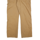 DICKIES Mens Regular Fit Workwear Jeans Beige Cotton Blend W38 L32 Zip