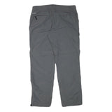 COLUMBIA Womens Grey Polyester Blend Zip Regular Cargo Trousers W35 L31 Outdoor