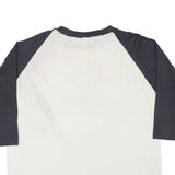Mens Black & White Raiders Graphic Baseball T-Shirt XL 3/4 Sleeve Crew Neck