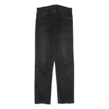 LEVI'S 321 02 Mens Black Regular Straight Denim W33 L36 Classic Cotton Blend Zip