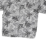 PINAPPLE CONNECTION Mens Black & Grey Rayon Shirt L Hawaiian Casual Summer