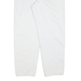 Mens Regular Fit White Cotton Blend Straight Jeans W34 L32 Casual Wear