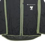 CMP Mens Black & Green Nylon Zip Jacket M Lightweight Sportswear