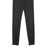 LEVI'S Womens Slim Black Skinny Denim Jeans Cotton Blend W26 L30 Stylish Zip