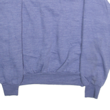 RUNNER Mens Blue V-Neck M Acrylic Pullover Sweatshirt Casual