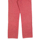 GUESS Womens Regular Fit Red Denim Jeans W36 L32 Classic Zip Cotton Blend